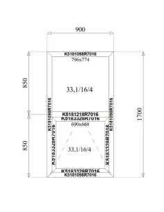 Okno Aluminiowe 90 x 170 cm Aluprof MB-79N 2
