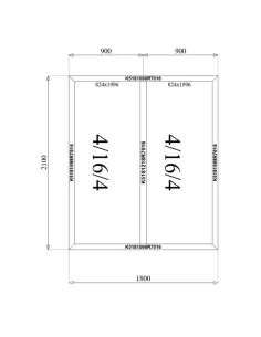 Okno Aluminiowe 180 x 210 cm Aluprof MB-79N 2