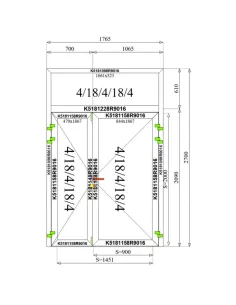 Witryna / Drzwi Aluminiowe 176,5 x 270 Aluprof MB-79N 2