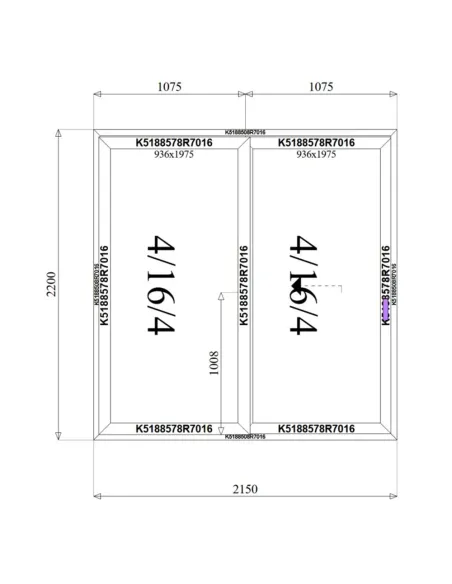 Drzwi Aluminiowe HST 215 x 220 cm Aluprof MB-59HS