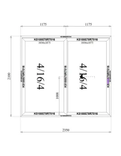 Drzwi Aluminiowe HST 235 x 210 cm Aluprof MB-59HS 2