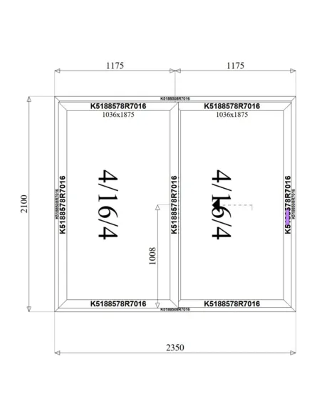 Drzwi Aluminiowe HST 235 x 210 cm Aluprof MB-59HS