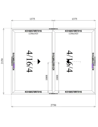 Drzwi Aluminiowe HST 275 x 215 cm Aluprof MB-59HS