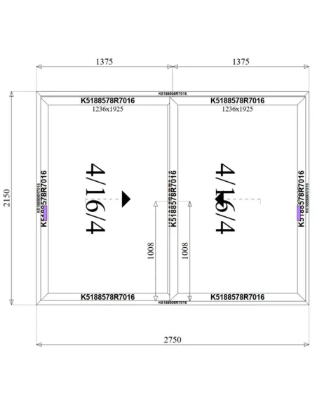 Drzwi Aluminiowe HST 275 x 215 cm Aluprof MB-59HS