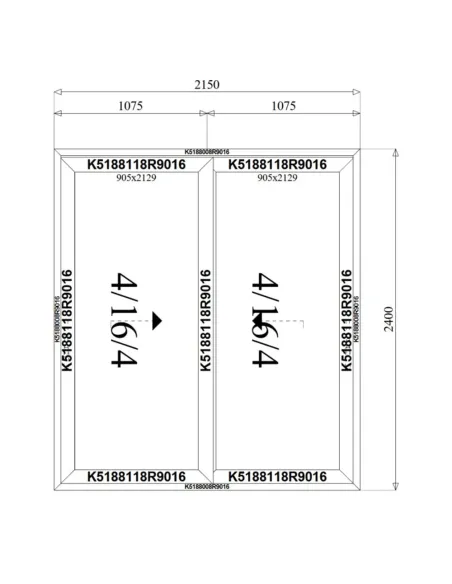 Okno HST 2150x24000 cena - drzwi tarasowe aluminiowe podnoszono-przesuwne