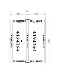 Drzwi Aluminiowe HST 201,6 x 247 cm Aluprof MB-77HS 2