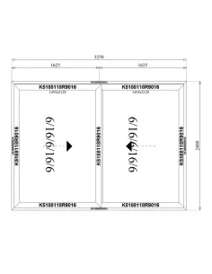 Drzwi Aluminiowe HST 325 x 240 cm Aluprof MB-77HS 2