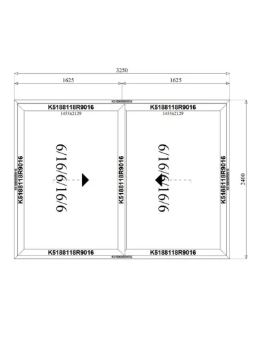 Drzwi Aluminiowe HST 325 x 240 cm Aluprof MB-77HS