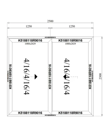 Drzwi Aluminiowe HST 250 x 230 cm Aluprof MB-77HS