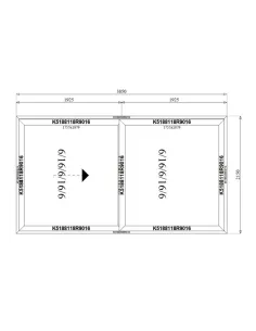 Drzwi Aluminiowe HST 385 x 215 cm Aluprof MB-77HS 2