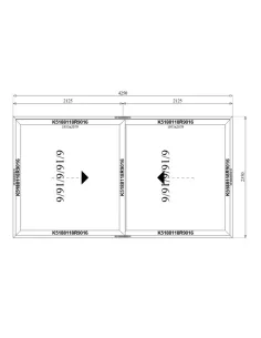 Drzwi Aluminiowe HST 425 x 235 cm Aluprof MB-77HS 2