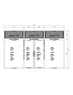 Drzwi Witryna Aluminiowa 515 x 322 cm Aluprof MB-79N 2