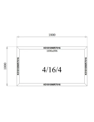 Okno Aluminiowe 180 x 100 cm Aluprof MB-79N