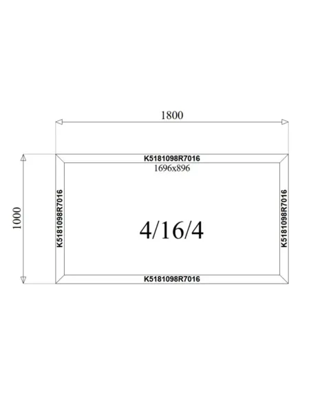 Okno Aluminiowe 180 x 100 cm Aluprof MB-79N