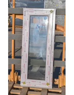 Okno Plastikowe PCV SZARY PIASKOWY WYPRZEDAŻ szer.535mm x wys.1300mm 2