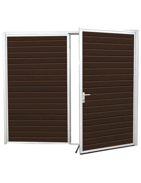 Brama Rozwierna Aluminiowa Dwuskrzydłowa 210 x 225 cm