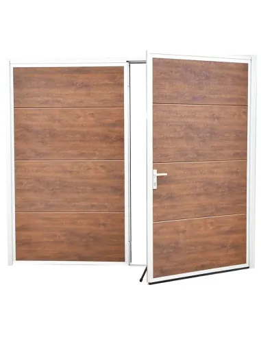 Brama Rozwierna Aluminiowa Dwuskrzydłowa 240 x 212,5 cm