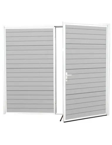 Brama Rozwierna Aluminiowa Dwuskrzydłowa 240 x 225 cm