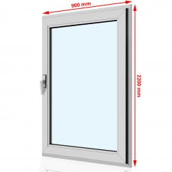 Drzwi balkonowe PCV 900 x 2200