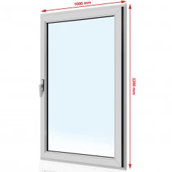 Drzwi balkonowe PCV 1000 x 2200
