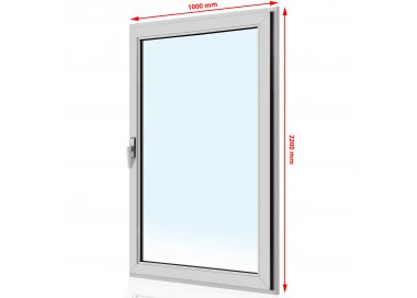 Drzwi balkonowe PCV 1000 x 2200