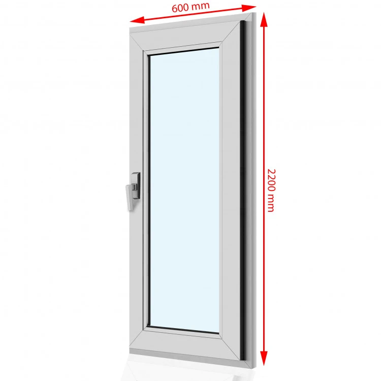 Drzwi balkonowe PCV  600 x  2200