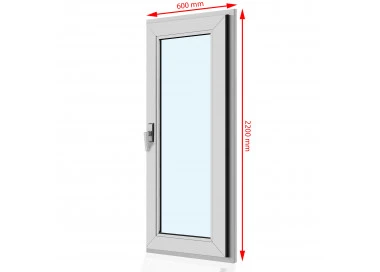 Drzwi balkonowe PCV  600 x  2200