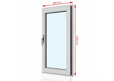 Drzwi balkonowe PCV  800 x  2200