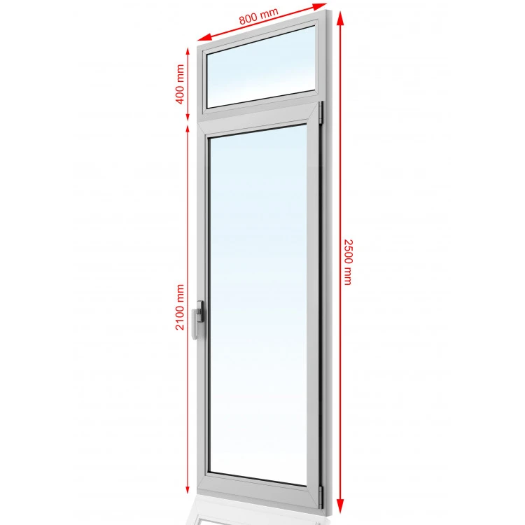 Drzwi balkonowe PCV 800 x 2500