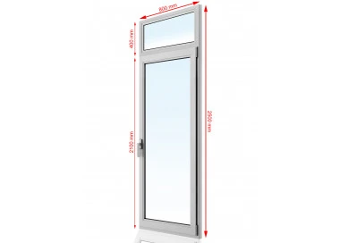 Drzwi balkonowe PCV 800 x 2500