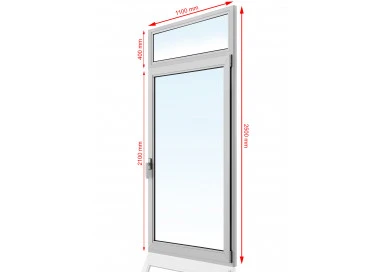 Drzwi balkonowe PCV 1100 x 2500