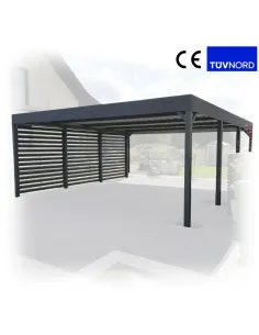 Carport Wiata Garażowa Samochodowa 6x6m Wypełnienie 3+0