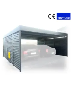 Carport Wiata Garażowa Samochodowa 6x6m Wypełnienie 6+0