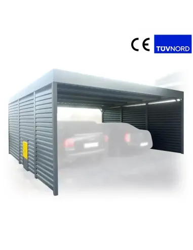 Carport Wiata Garażowa Samochodowa 6x6m Wypełnienie 6+0
