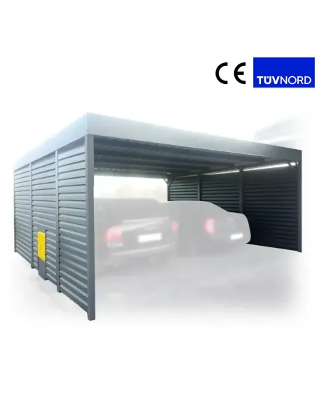 Carport Wiata Garażowa Samochodowa 6x6m Wypełnienie 6+0