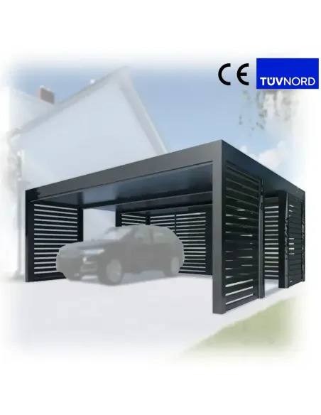 Carport Wiata Samochodowa Garażowa Zadaszenie 6x6m 4+3