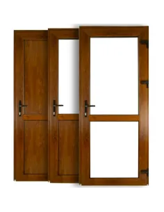 Drzwi Zewnętrzne PCV 110 x 210 cm Złoty Dąb