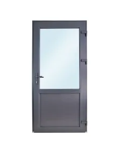 Drzwi Zewnętrzne PCV 100 x 200 cm Antracyt 2