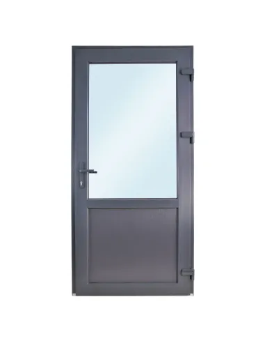 Drzwi Zewnętrzne PCV 100 x 200 cm Antracyt