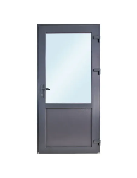 Drzwi Zewnętrzne PCV 100 x 200 cm Antracyt