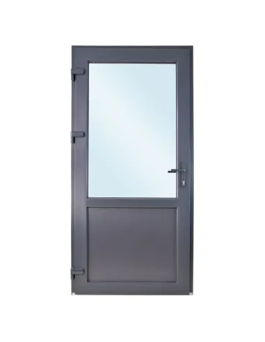 Drzwi Zewnętrzne PCV 90 x 200 cm Antracyt