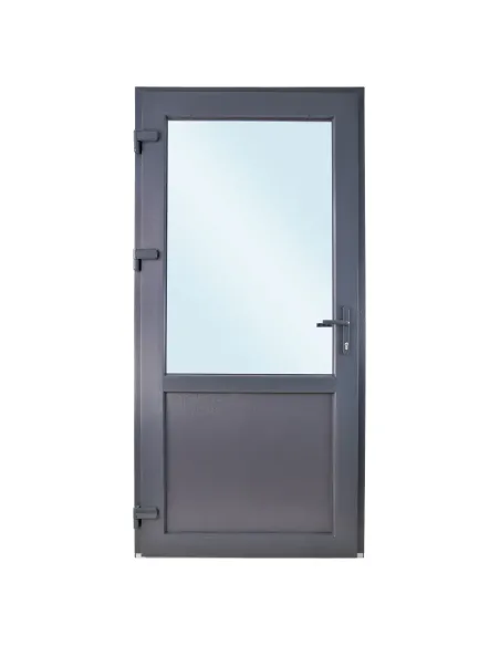 Drzwi Zewnętrzne PCV 90 x 200 cm Antracyt