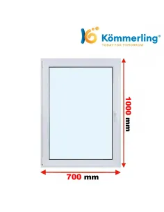 Okno PCV 70x100 cm Rozwierno-Uchylne Trzyszybowe Kömmerling 88 MD