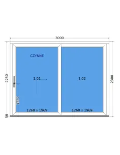 Drzwi Tarasowe Przesuwne HST 300 x 230 cm - DECCO 2