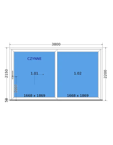 Drzwi Tarasowe Przesuwne HST 300 x 220 cm - DECCO