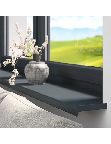 Parapet Wewnętrzny PCV - ANTRACYT + Zaślepki