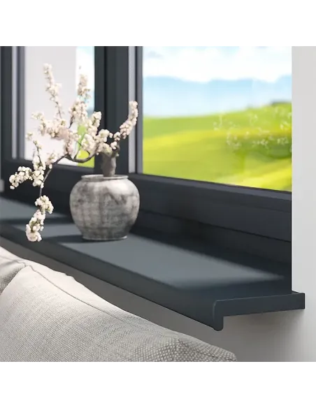 Parapet Wewnętrzny PCV - ANTRACYT + Zaślepki