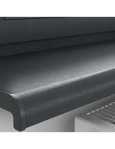 Parapet Wewnętrzny PCV - ANTRACYT + Zaślepki