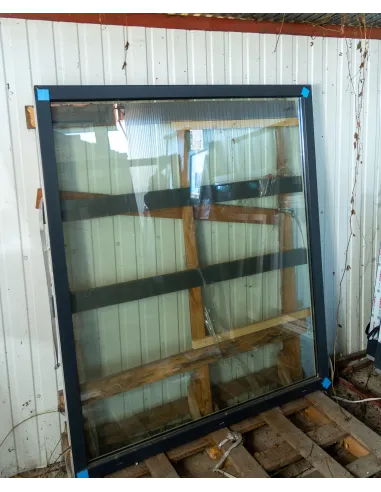 Okno PVC 1573 x 1850mm FIX - Antracyt jednostronny