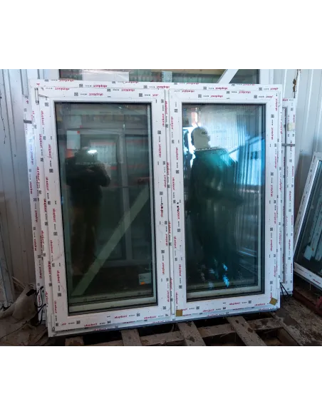 Okno PVC 1530 x 1475 mm - Biały